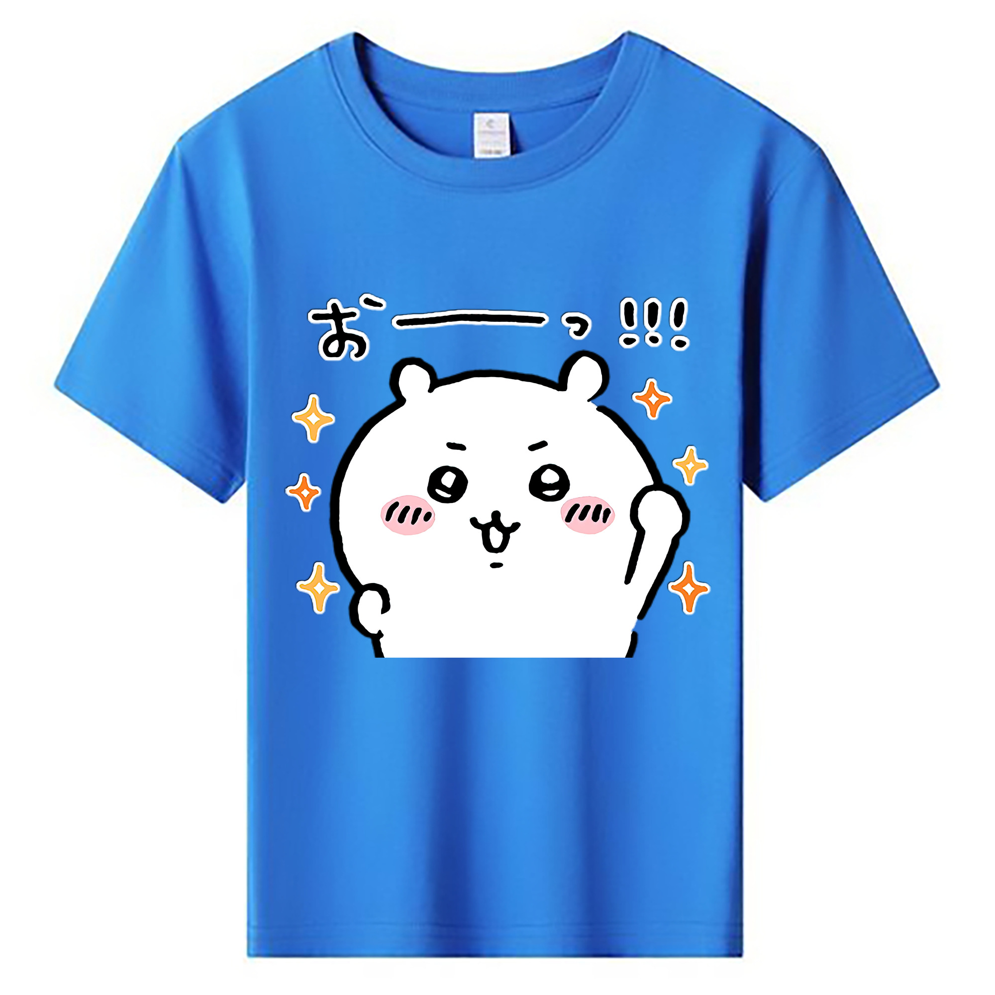 （画像用） ちいかわ ちいかわ Chii-kawa chiikawa 綿100％キッズTシャツ（フロントプリント）